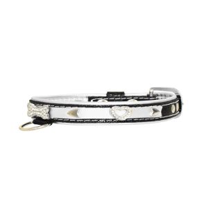 Paw and heart adorned with rhinestones – KD01002/40/20/BM/02
