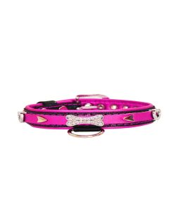 Paw and heart adorned with rhinestones - KD01002/40/20/BM/13