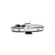 Dog and colorful paw prints and crowns adorned with rhinestones – KD01003/40/20/CW/02