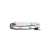 Dog and colorful paw prints and crowns adorned with rhinestones – KD01003/40/20/CW/02
