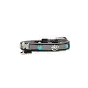Dog and colorful paw prints and crowns adorned with rhinestones – KD01003/45/20/CW/12