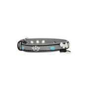 Dog and colorful paw prints and crowns adorned with rhinestones – KD01003/45/20/CW/12