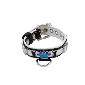 Colorful crown, paw prints, and colorful bones adorned with rhinestones – KD01006/35/20/CW/02