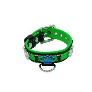 Colorful crown, paw prints, and colorful bones adorned with rhinestones – KD01006/35/20/CW/05