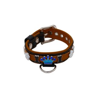 Colorful crown, paw prints, and colorful bones adorned with rhinestones – KD01006/35/20/CW/08