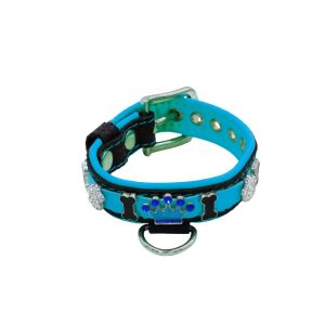 Colorful crown, paw prints, and colorful bones adorned with rhinestones – KD01006/35/20/CW/14