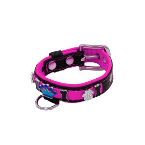 Colorful crown, paw prints, and colorful bones adorned with rhinestones – KD01006/45/20/CW/13