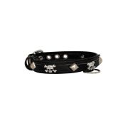 Skull adorned with rhinestones and pyramids – KD01009/35/20/CW/01