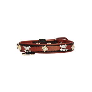 Skull adorned with rhinestones and pyramids – KD01009/35/20/CW/08