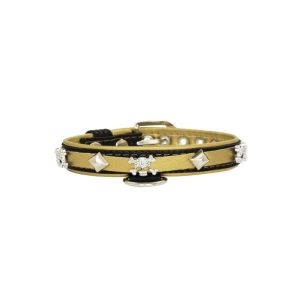 Skull adorned with rhinestones and pyramids – KD01009/35/20/CW/28