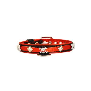Skull adorned with rhinestones and pyramids – KD01009/40/20/CW/04