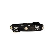 Skull adorned with rhinestones and pyramids – KD01009/45/20/CW/01