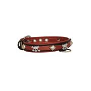 Skull adorned with rhinestones and pyramids – KD01009/45/20/CW/08