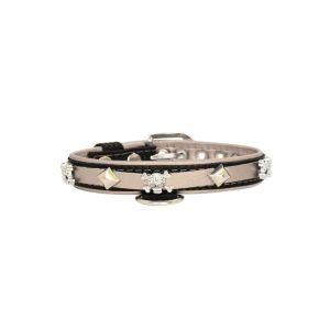 Skull adorned with rhinestones and pyramids – KD01009/45/20/CW/09