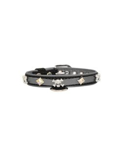 Skull adorned with rhinestones and pyramids - KD01009/45/20/CW/12