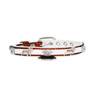 Crown adorned with rhinestones and a dog – French Bulldog with a star decorated with rhinestones – KD01011/35/20/BW/02