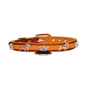 Crown adorned with rhinestones and a dog – French Bulldog with a star decorated with rhinestones – KD01011/35/20/BW/11