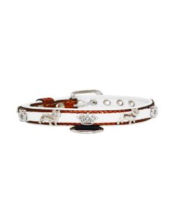 Crown adorned with rhinestones and a dog – French Bulldog with a star decorated with rhinestones - KD01011/40/20/BW/02