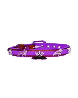 Crown adorned with rhinestones and a dog – French Bulldog with a star decorated with rhinestones - KD01011/40/20/BW/07