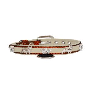 Crown adorned with rhinestones and a dog – French Bulldog with a star decorated with rhinestones – KD01011/40/20/BW/09