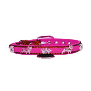 Crown adorned with rhinestones and a dog – French Bulldog with a star decorated with rhinestones – KD01011/40/20/BW/13