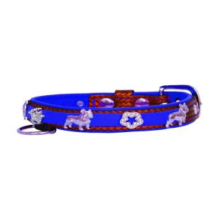 Crown adorned with rhinestones and a dog – French Bulldog with a star decorated with rhinestones – KD01011/45/20/BW/03
