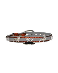 Crown adorned with rhinestones and a dog – French Bulldog with a star decorated with rhinestones - KD01011/45/20/BW/12