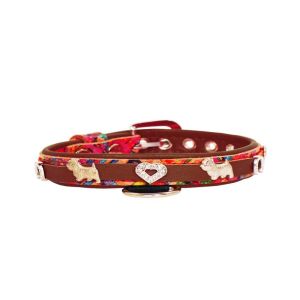 Heart adorned with rhinestones and a dog – Westie with a horseshoe decorated with rhinestones – KD01012/35/20/ML/08
