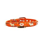Heart adorned with rhinestones and a dog – Westie with a horseshoe decorated with rhinestones – KD01012/35/20/ML/11