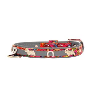 Heart adorned with rhinestones and a dog – Westie with a horseshoe decorated with rhinestones – KD01012/35/20/ML/12