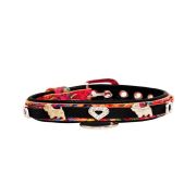 Heart adorned with rhinestones and a dog – Westie with a horseshoe decorated with rhinestones – KD01012/40/20/ML/01