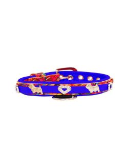 Heart adorned with rhinestones and a dog – Westie with a horseshoe decorated with rhinestones - KD01012/45/20/ML/03