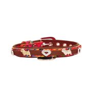 Heart adorned with rhinestones and a dog – Westie with a horseshoe decorated with rhinestones – KD01012/45/20/ML/08