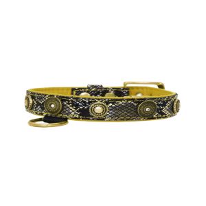 Round shield with rhinestones and round carved stones – KD01014/55/25/SM/28