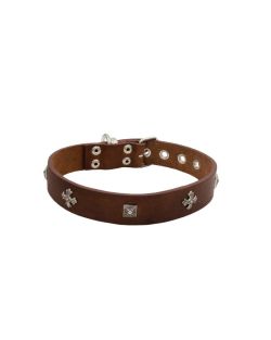 Medieval cross-shaped metal motifs and carved pyramids - KD01033/50/30/BR/00