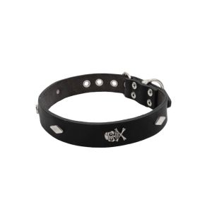 Pirate-themed metal motifs with skull and diamond – KD01035/50/30/BK/00