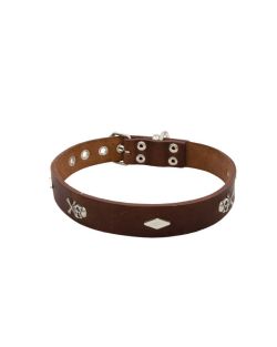 Motivos metálicos de pirata con calavera y diamante - KD01035/55/30/BR/00