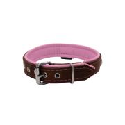 Rhombus with a pom-pom square pyramid with leather inlay – KD01037/50/30/BR/10