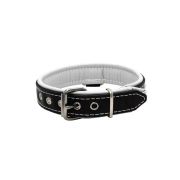 Rhombus with a pom-pom square pyramid with leather inlay – KD01037/55/30/BK/02