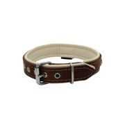 Rhombus with a pom-pom square pyramid with leather inlay – KD01037/55/30/BR/09