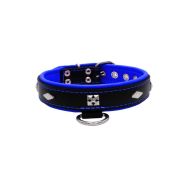 Rhombus with a pom-pom square pyramid with leather inlay – KD01037/60/30/BK/03