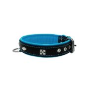 Rhombus with a pom-pom square pyramid with leather inlay – KD01037/60/30/BK/14
