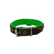 Rhombus with a pom-pom square pyramid with leather inlay – KD01037/60/30/BR/05