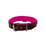 Rhombus with a pom-pom square pyramid with leather inlay – KD01037/60/30/BR/13