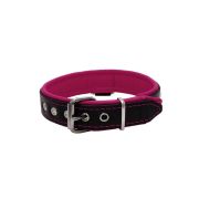 Rhombus with a pom-pom square pyramid with leather inlay – KD01037/65/30/BK/13