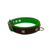 Medieval cross-shaped metal motifs and carved pyramids with leather inlay – KD01041/65/30/BR/05