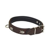 Pirate-themed metal motifs with skulls and diamonds with leather inlay – KD01042/50/30/BR/01