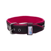 Pirate-themed motif with a skull, round rose-colored gem, and oval hammered stones with leather inlay – KD01054/75/40/BK/13