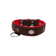 Escudo redondo tallado con símbolo inca y piedras ovaladas martilladas con incrustaciones de cuero – KD01057/80/40/BR/04