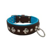 Motif with very impressive medieval symbols, and a pyramid-shaped motif with a leather overlay – KD01077/70/50/BR/14